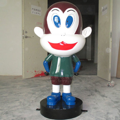 深圳校园玻璃钢生肖猴雕塑 方圳厂家的专业制作与角钢应用